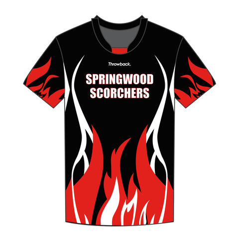 *PREORDER* COMPULSORY ITEM: Springwood Scorchers Short Sleeve Shooter Warmup